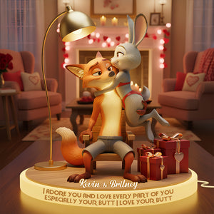 Wild Love Light Box Personalized Gifts For Couple 04OHDT081225