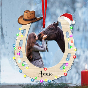 Personalized Custom Photo Gifts For Horse Lovers Acrylic Ornament 03OHLU211024-Homacus