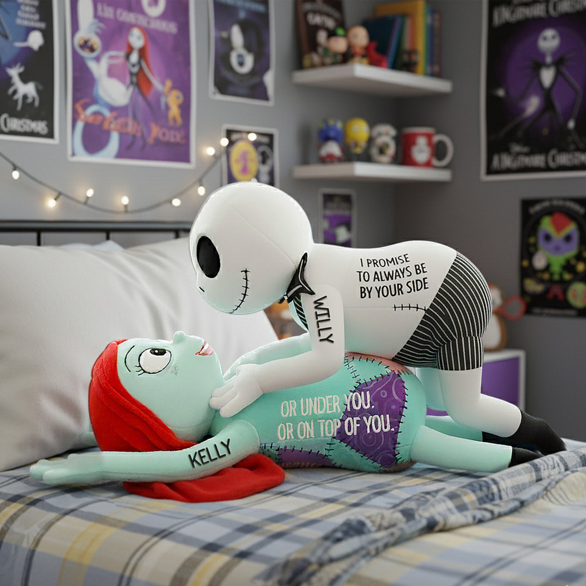 Fun Inseparable Couple Custom Shape Pillow - Personalized Gifts For Couple 02qhmg151125-Homacus