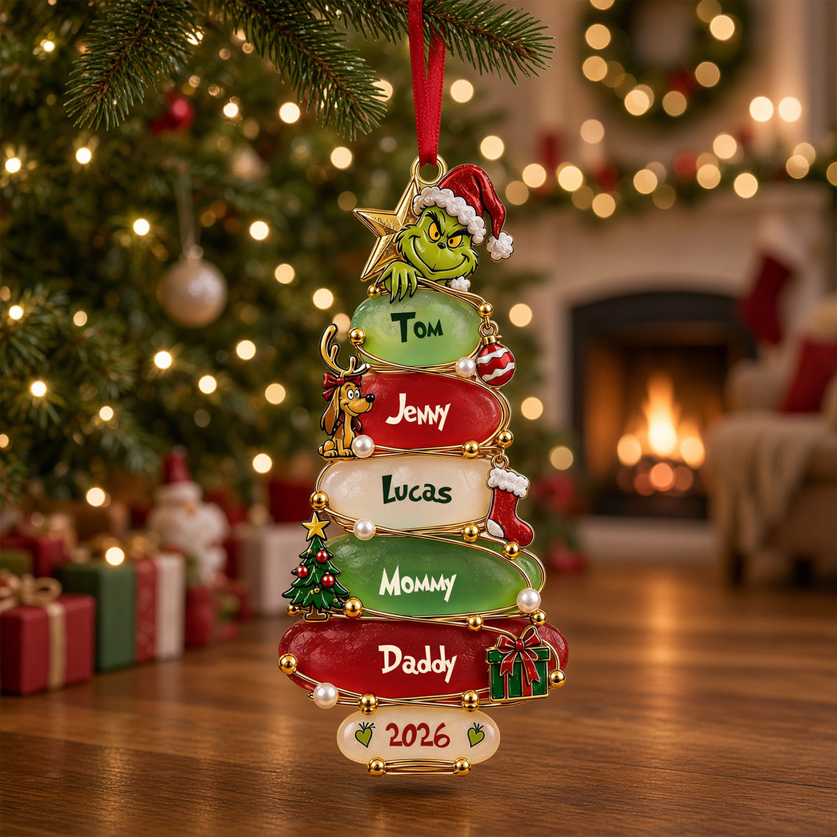 Christmas Tree Ornament - Personalized Gifts For Family 02patn220926