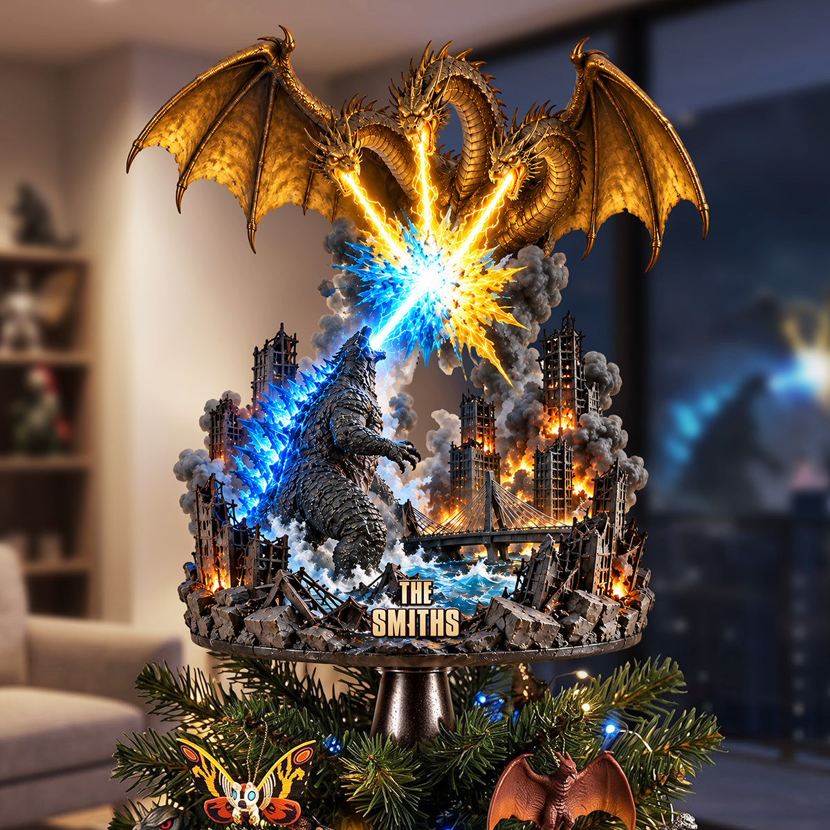 Radioactive Monster Figh Ornament - Personalized Gifts For Christmas Tree Topper 01NATA190926