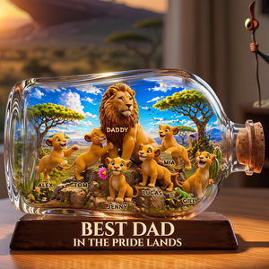 Best Dad In Pride Land Acrylic Plaque - Personalized Gifts For Dads 04TODT280426-Homacus
