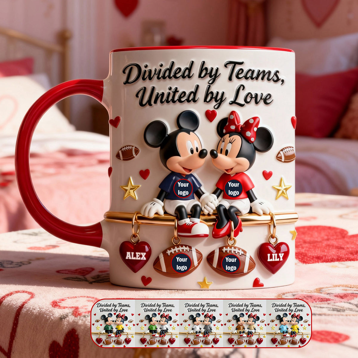 United By Love Coffee Accent Mug - Personalized Gift For Sporty Couples 01NAMG070126-Homacus