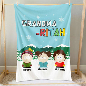 Personalized Gifts For Grandma, Movie Characters Blanket 02TOLU021124HG-Homacus