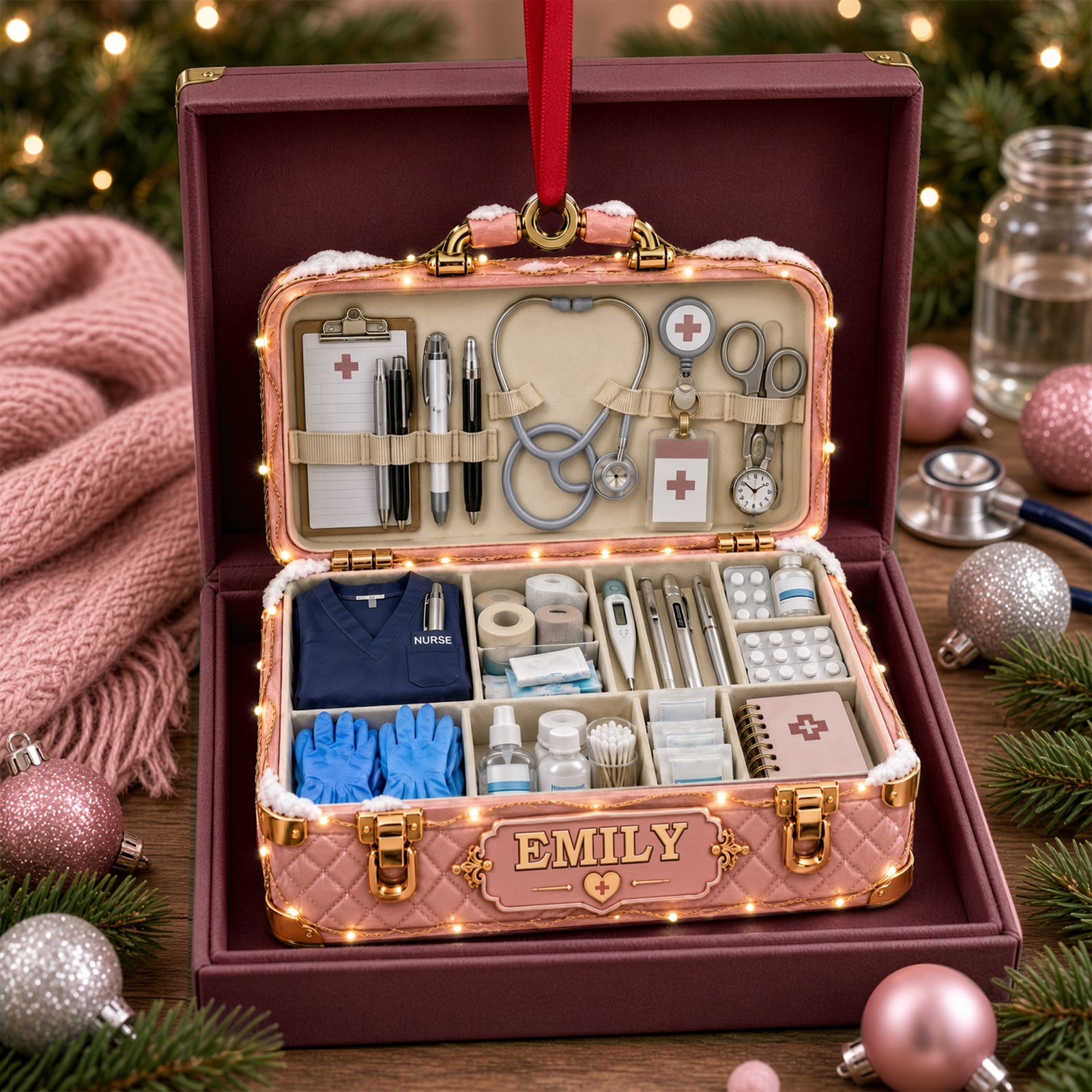 Nurse Christmas Ornament - Personalized Gifts for Christmas 09ttlu081026-Homacus
