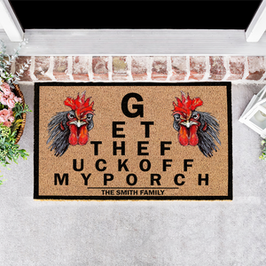 Personalized Funny Attitude Animal Doormat Collection, Get Off My Property 01qhpu241224-Homacus