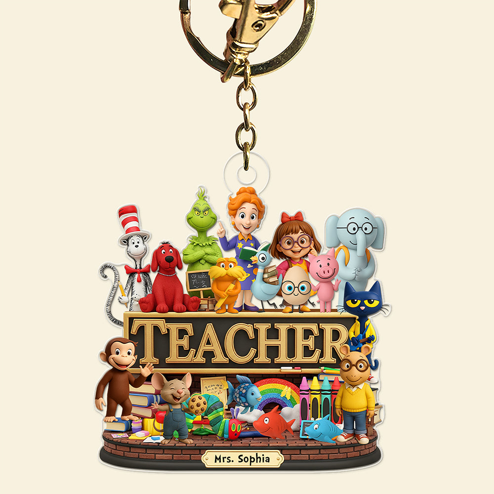 Children's Book Keychain - Personalized Gifts For Teacher 03naqn110625-Homacus