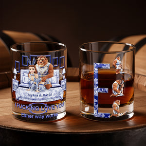 Wild Romance Couple Round Glass - Personalized Gifts For Couples 06OHLU201125-Homacus