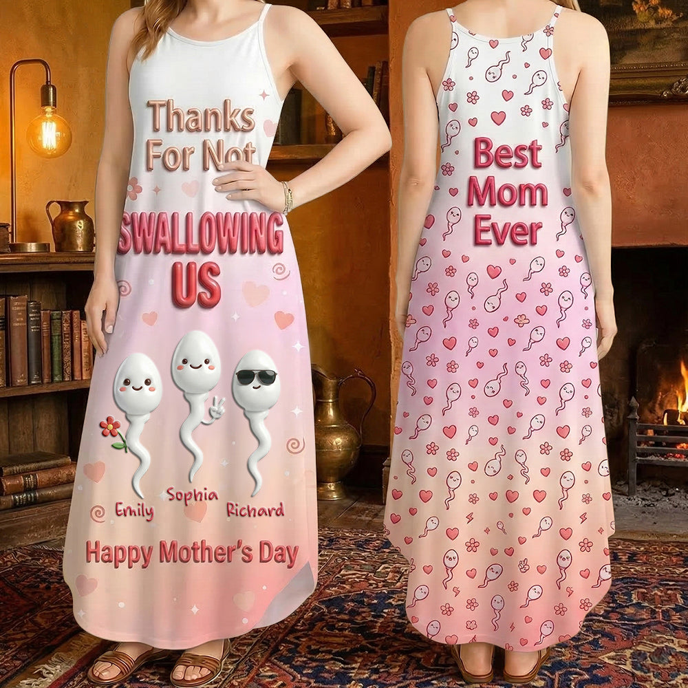 Best Mom Ever Suspender Maxi Dress - Personalized Gifts For Moms 03nadt190326-Homacus