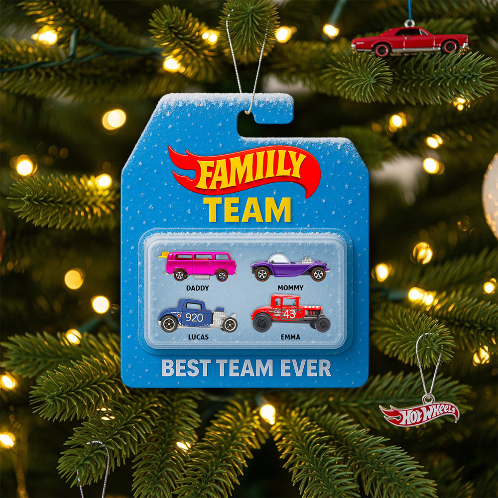 Family Racing Team Ornament Christmas Personalized Gifts For Family 01OHDT040925-Homacus