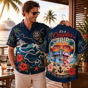 Couple Trip Hawaiian Shirt - Personalized Gifts For Couple 01padh220626-Homacus