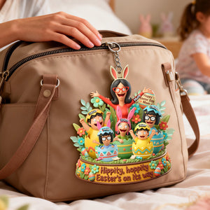 Happy Easter Day Mom Keychain - Personalized Gifts For Mom 05pamg130326-Homacus