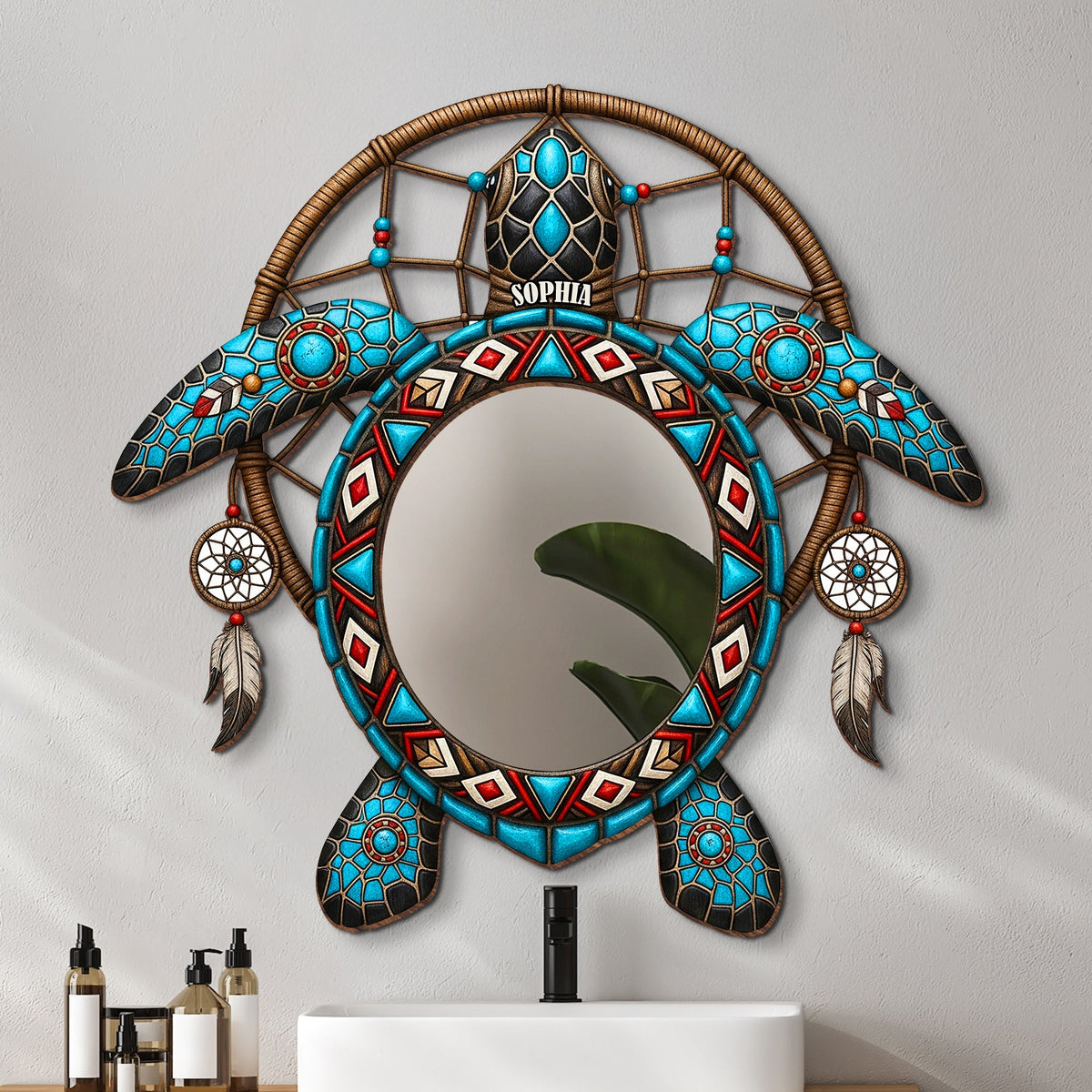 Sea Turtle Personalized Holiday Gifts For Native Mirror 04natn290725-Homacus