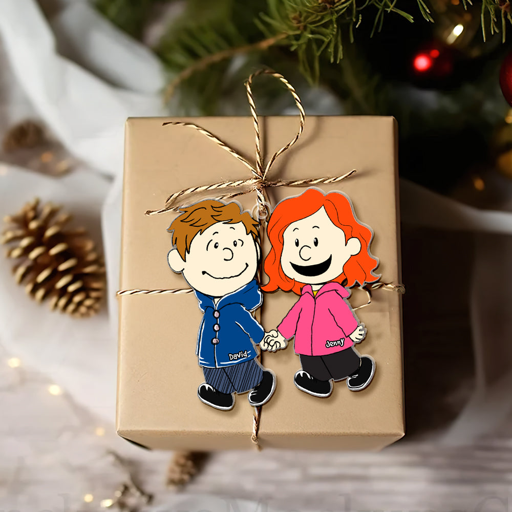 Snuggle Season Ornament - Personalized Christmas Gifts-Homacus
