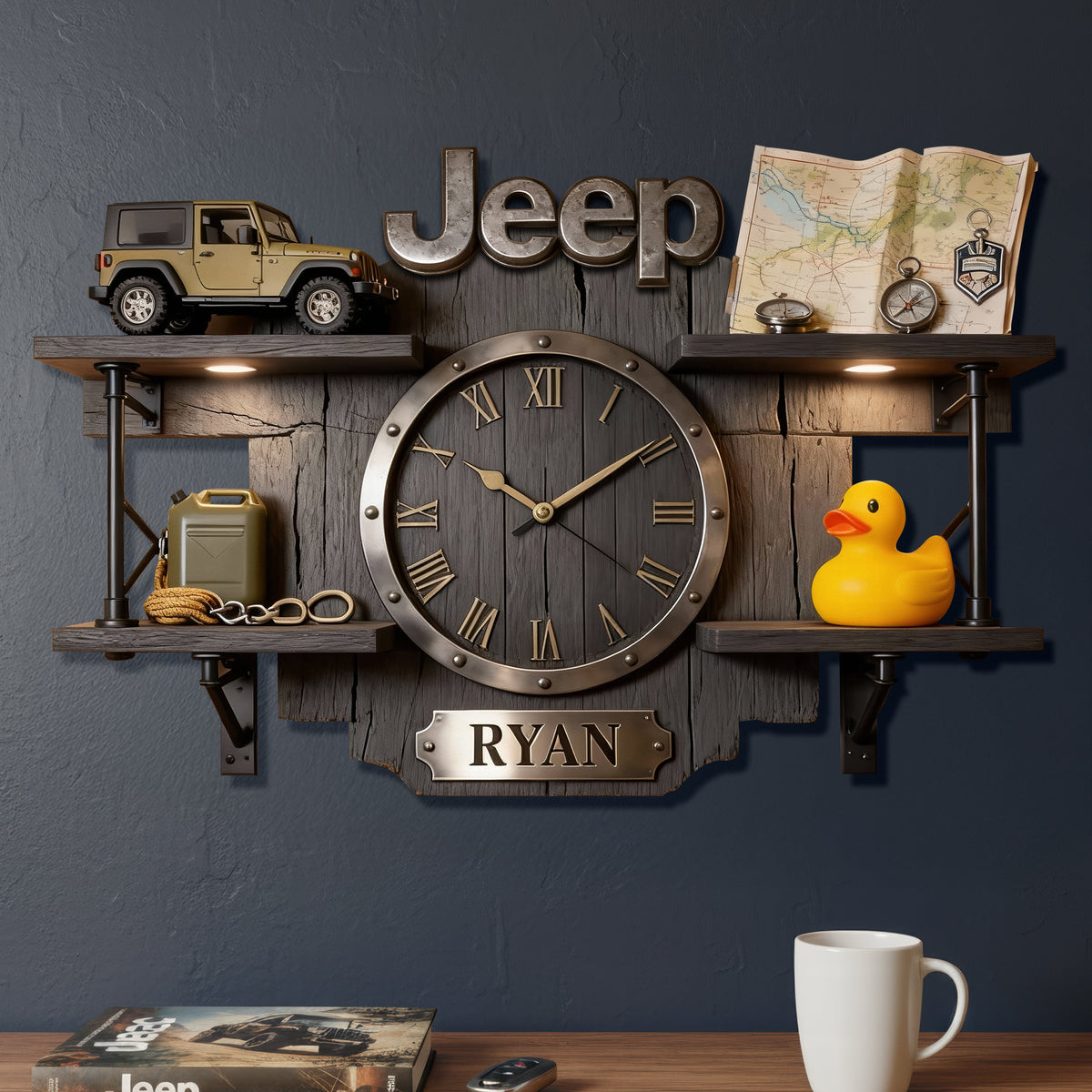 Adventure Off-Road Car Wall Clock - Personalized Gifts For Off-road Lovers 04toqn261225