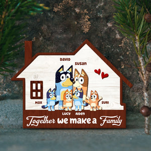 Personalized Gifts For Family Wood Sign House-Shaped 01NAHN160622-Homacus