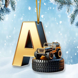 Custom Alphabet Letter Christmas Gifts For Off-Road Lover Acrylic Ornament 03OHMH281024-Homacus