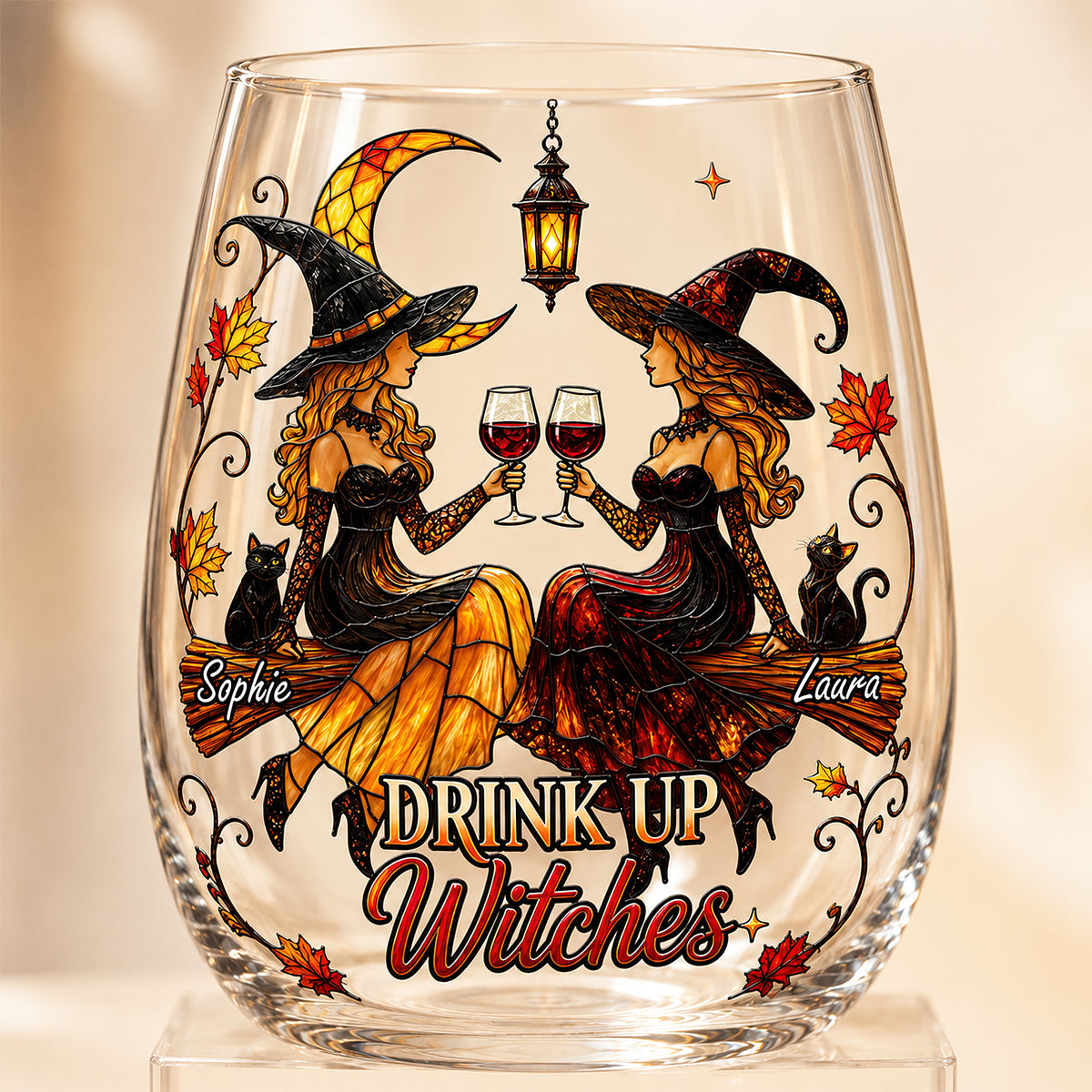 Besties Witch Glass Egg Cup - Personalized Gifts For Best Friends 05hudt310726-Homacus