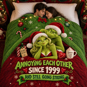 Annoying Each Other Couple Blanket - Personalized Gift For Couples 04PATA170926