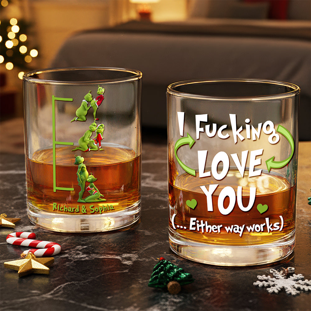 Sinful Christmas Pleasure Glass Mug Personalized Gifts For Couple 03OHQN220925-Homacus
