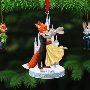 Personalized Gifts For Christmas, Kissing Couple Acrylic Ornament 04nata031025