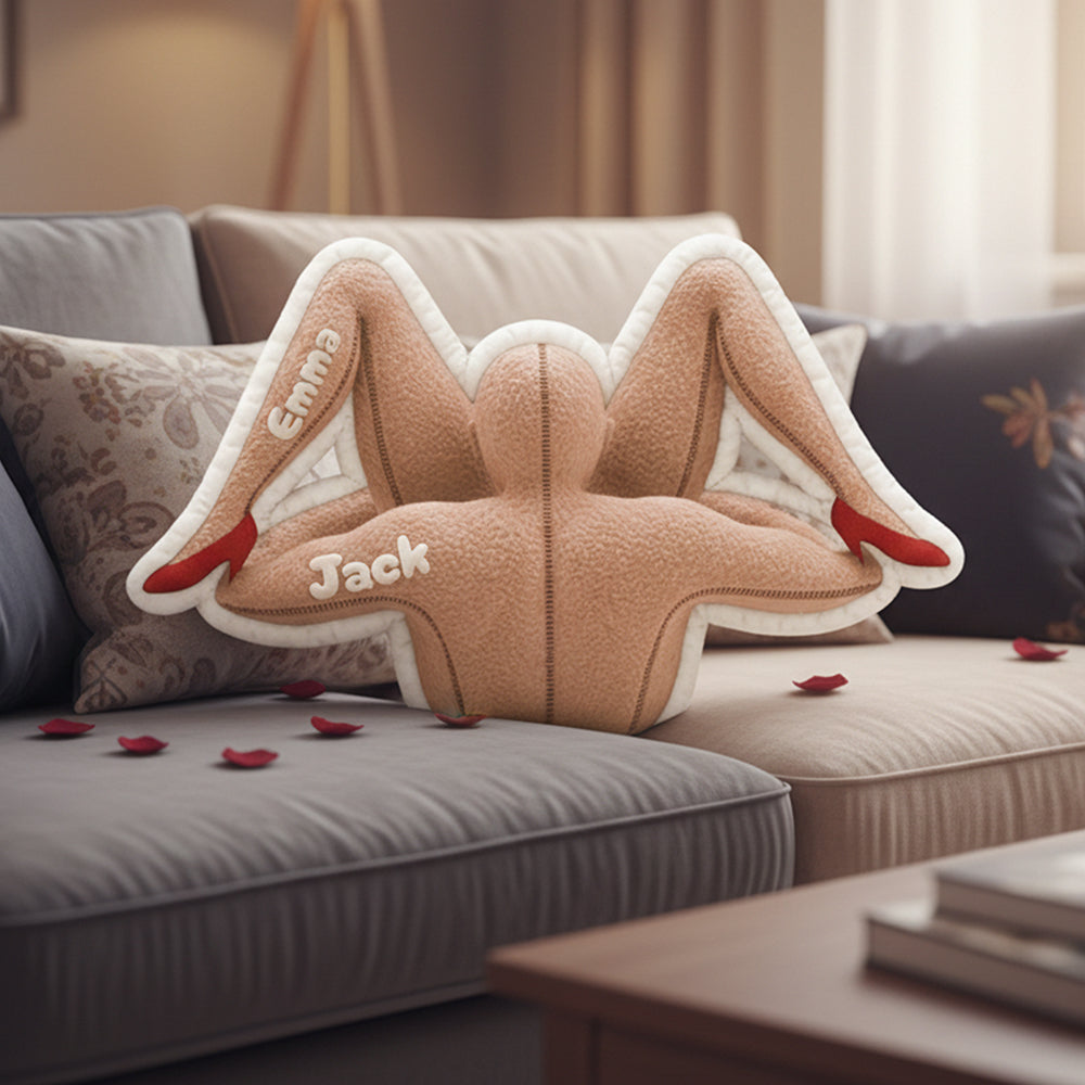 Naughty Couple Custom Shape Pillow - Personalized Gifts For Couple 04ohta131125-Homacus