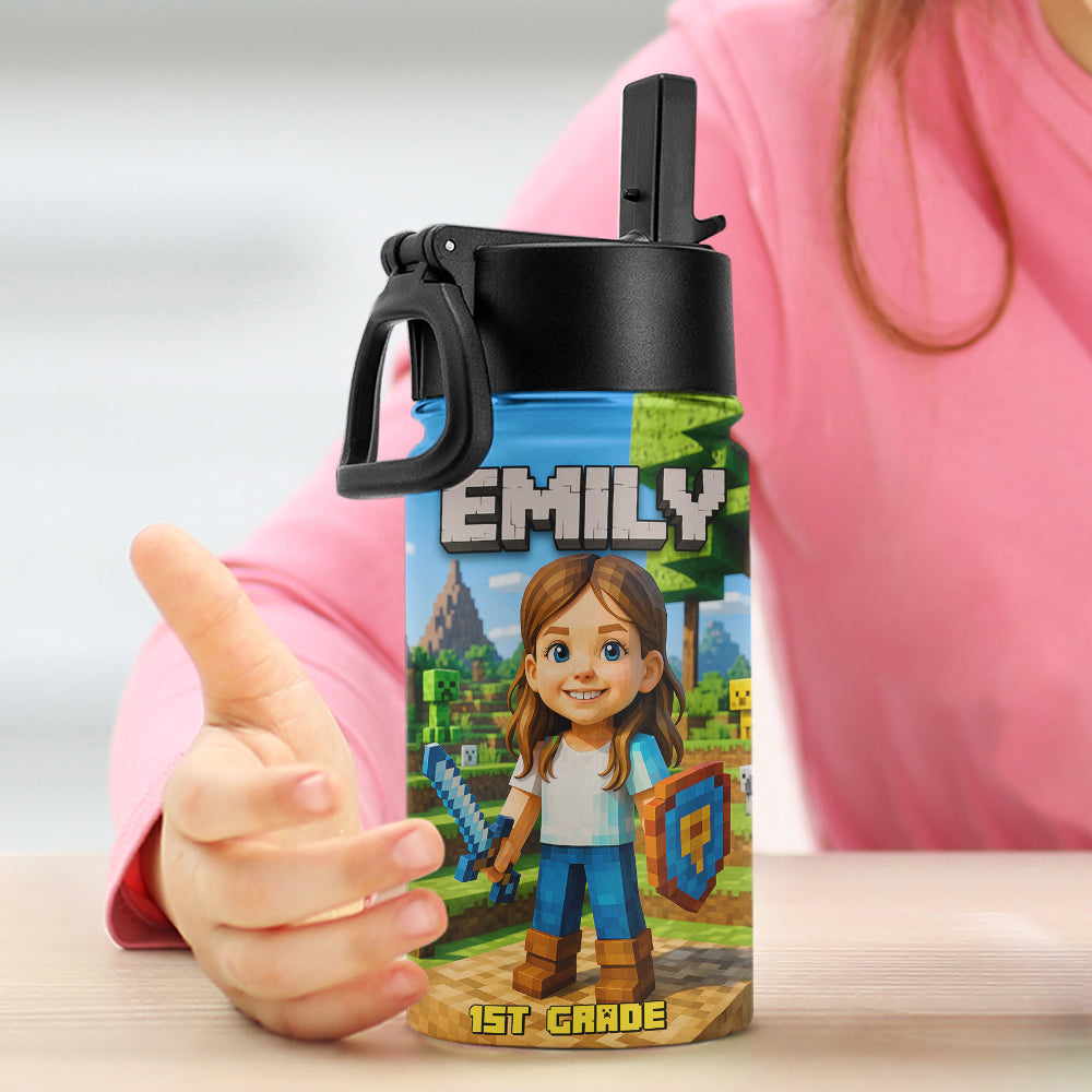 Pixel Adventure Custom Photo Gifts For Kid Tumbler 02natn260725-Homacus