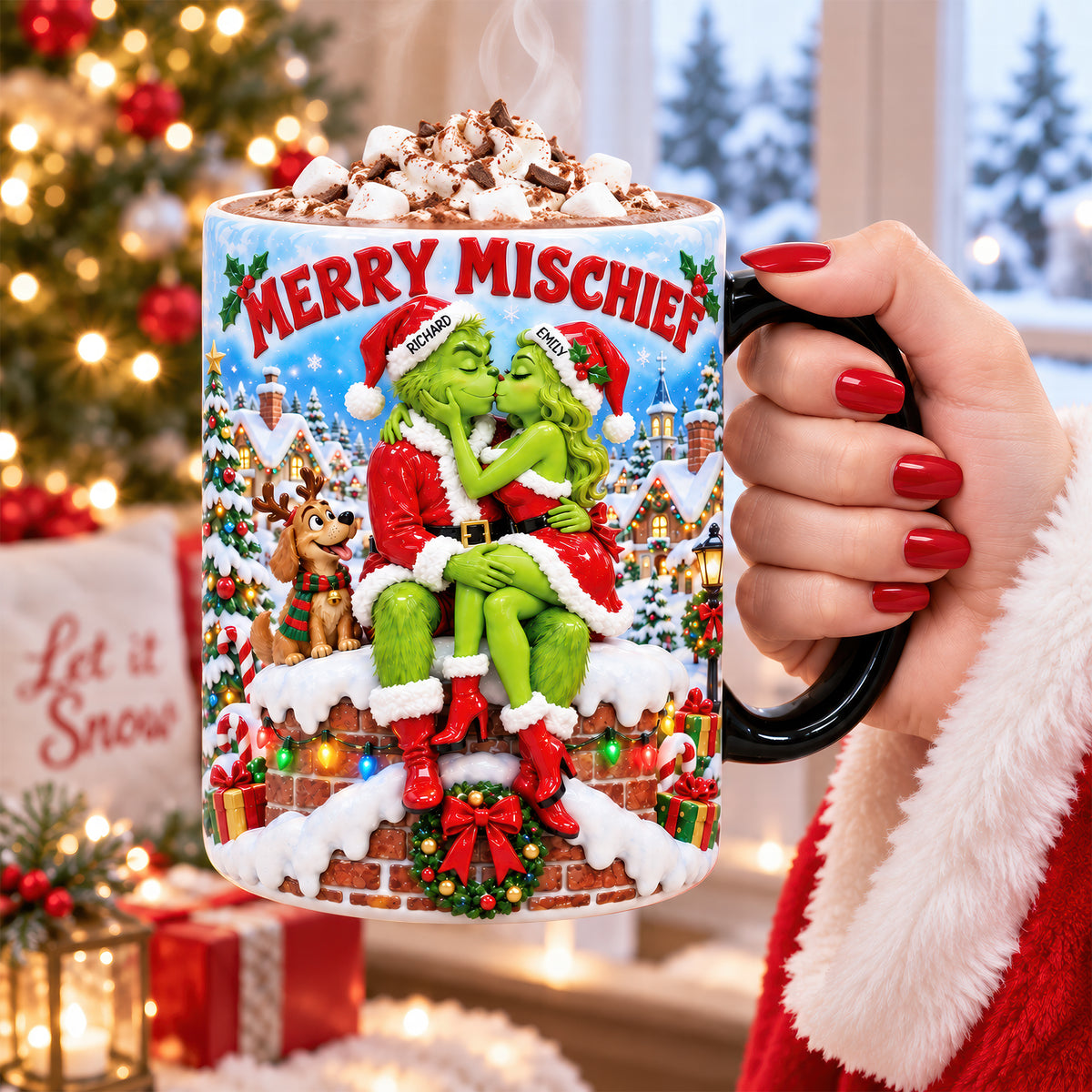 Merry Mischief Couples Magic Mug - Personalized Christmas Gifts For Couples 01tyqn170926-Homacus