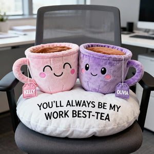 Work Best-tea Custom Shape Pillow, Personalized Gifts For Coworker 01qhth141125-Homacus