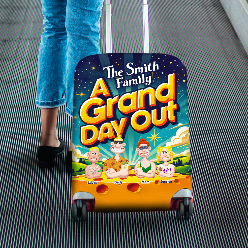 Personalized Gifts For Family Luggage Cover, A Grand Day Out 01tgpu200125pa-Homacus