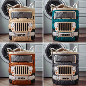 Dirt Journey Quilted Laudry Basket - Personalized Gifts For Off-road Lovers 06qhqn140726-Homacus