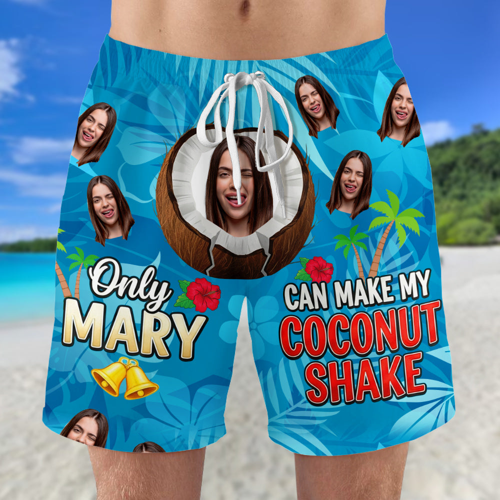 Funny Men's Beach Shorts Custom Photo Gifts For Him 02ohtn250725-Homacus