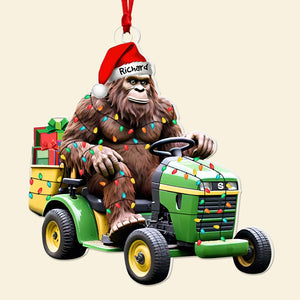 Personalized Christmas Gifts, Big Foot And Lawn Tractor Ornament 04OHQN260924-Homacus