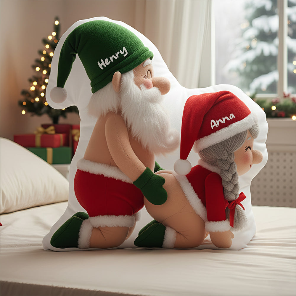 Gnome Old Couple Pillow Personalized Gifts For Couple 01OHDT131125-Homacus