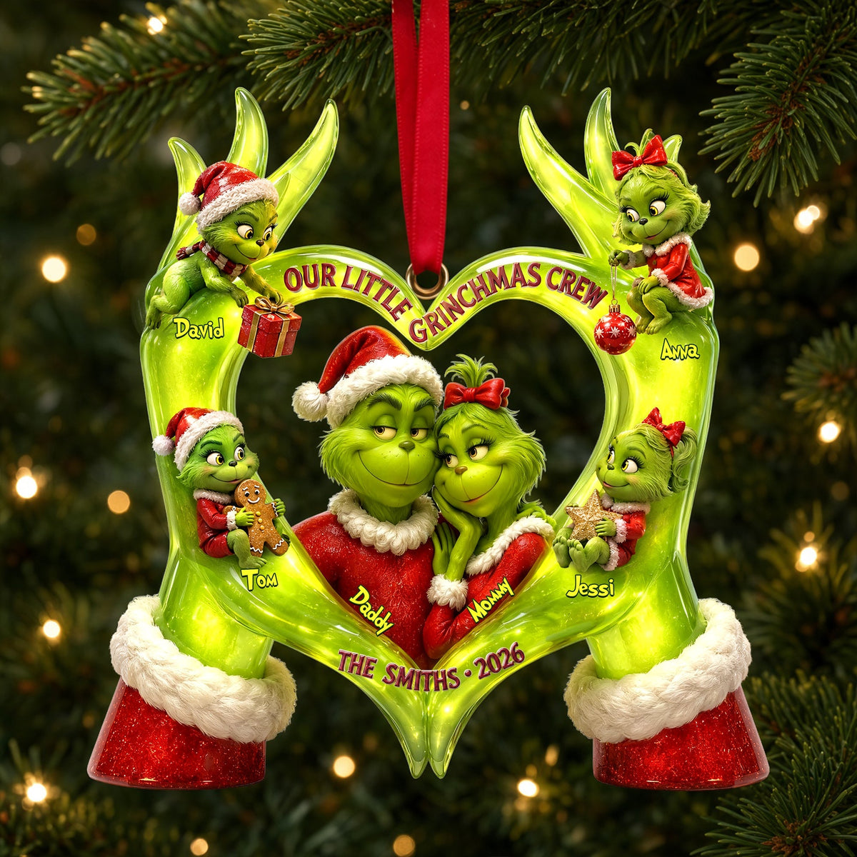 Little Mischief Christmas Ornament - Personalized Gifts For Family 05PALU020926