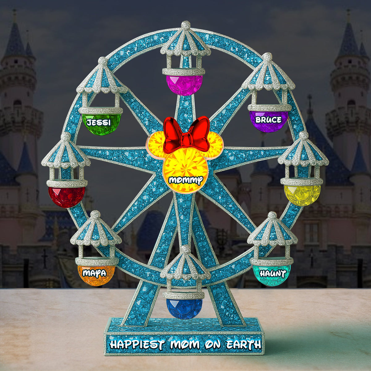 Ferris Wheel Plaque - Personalized Gift For Mom 01OHLU160425-Homacus