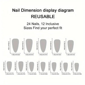 Halloween Gifts For Her Almond Shaped Press-On Nails 01acxx200825-Homacus