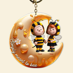 Personalized Gifts For Bee Couple Keychain, Simply Meant To Be 01TGQN201224-Homacus