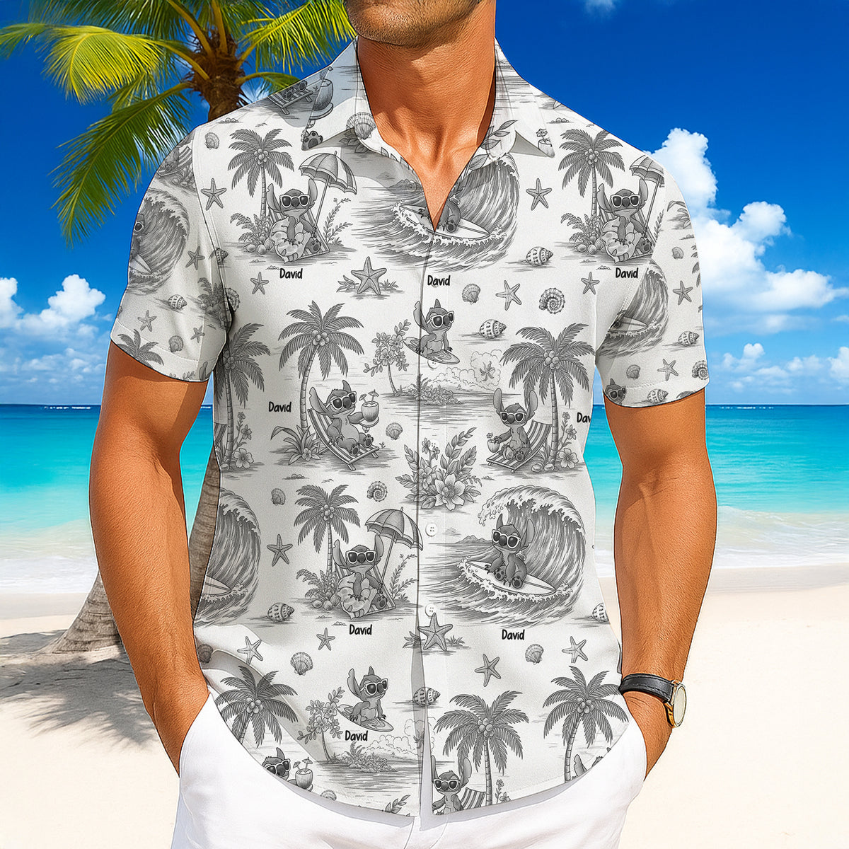 Cartoon Alien Personalized Gifts For Movie Fans Hawaiian Shirt 04hutn170725-Homacus