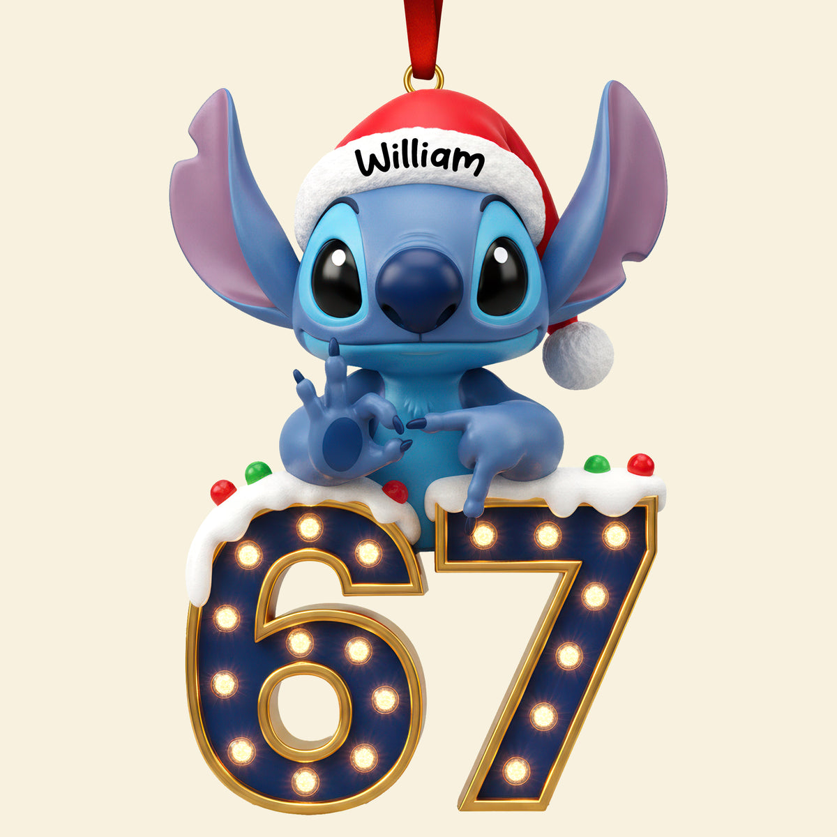 Alien Says Six Seven Acrylic Ornament - Personalized Christmas Gifts 04OHQN181125-Homacus