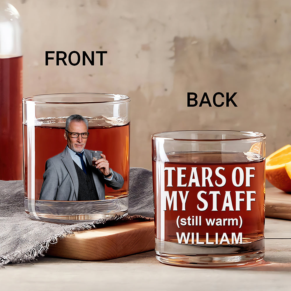 Custom Photo Gifts For Boss Whiskey Glass 05toqn120225-Homacus
