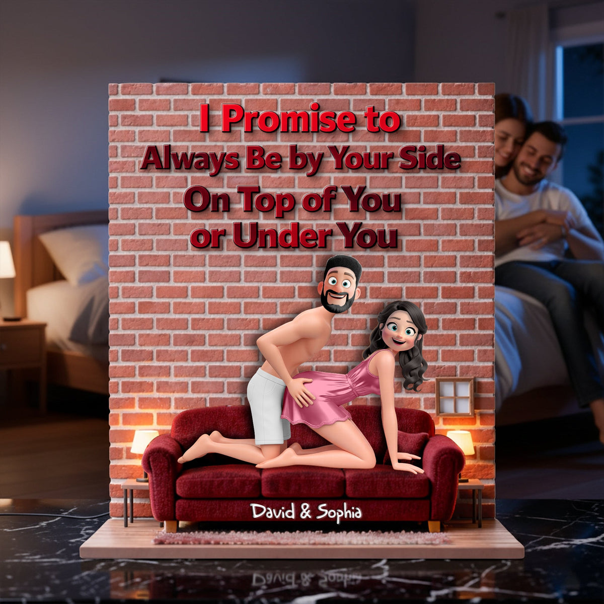 Playful Couple Light Box - Personalized Gift For Couples 03OHLU060226-Homacus