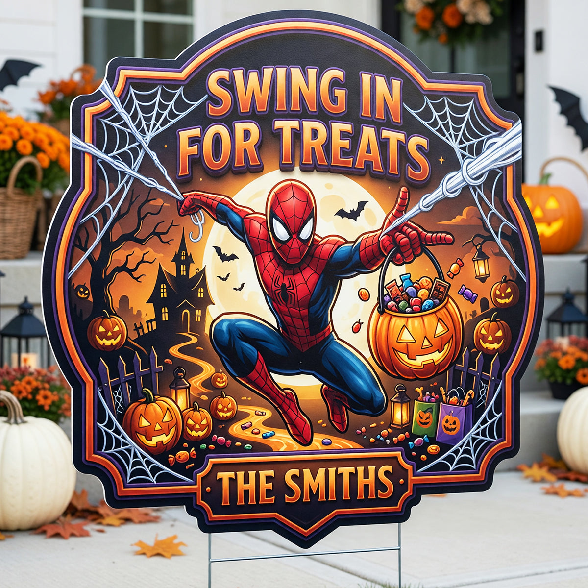 Adventures Halloween Yard Sign - Personalized Garden Gifts 04HADT040826-Homacus