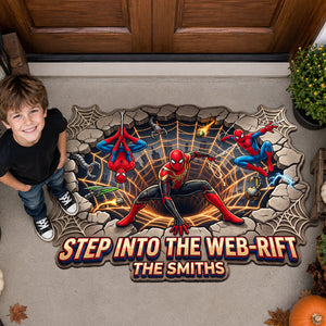 Step Into The Web Rift Doormat - Personalized Gifts For Family 04hadh040826-Homacus