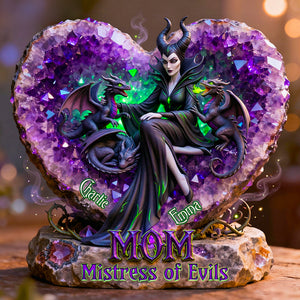 Dark Queen Mom Acrylic Plaque - Personalized Gifts For Moms 04HUDT030426-Homacus