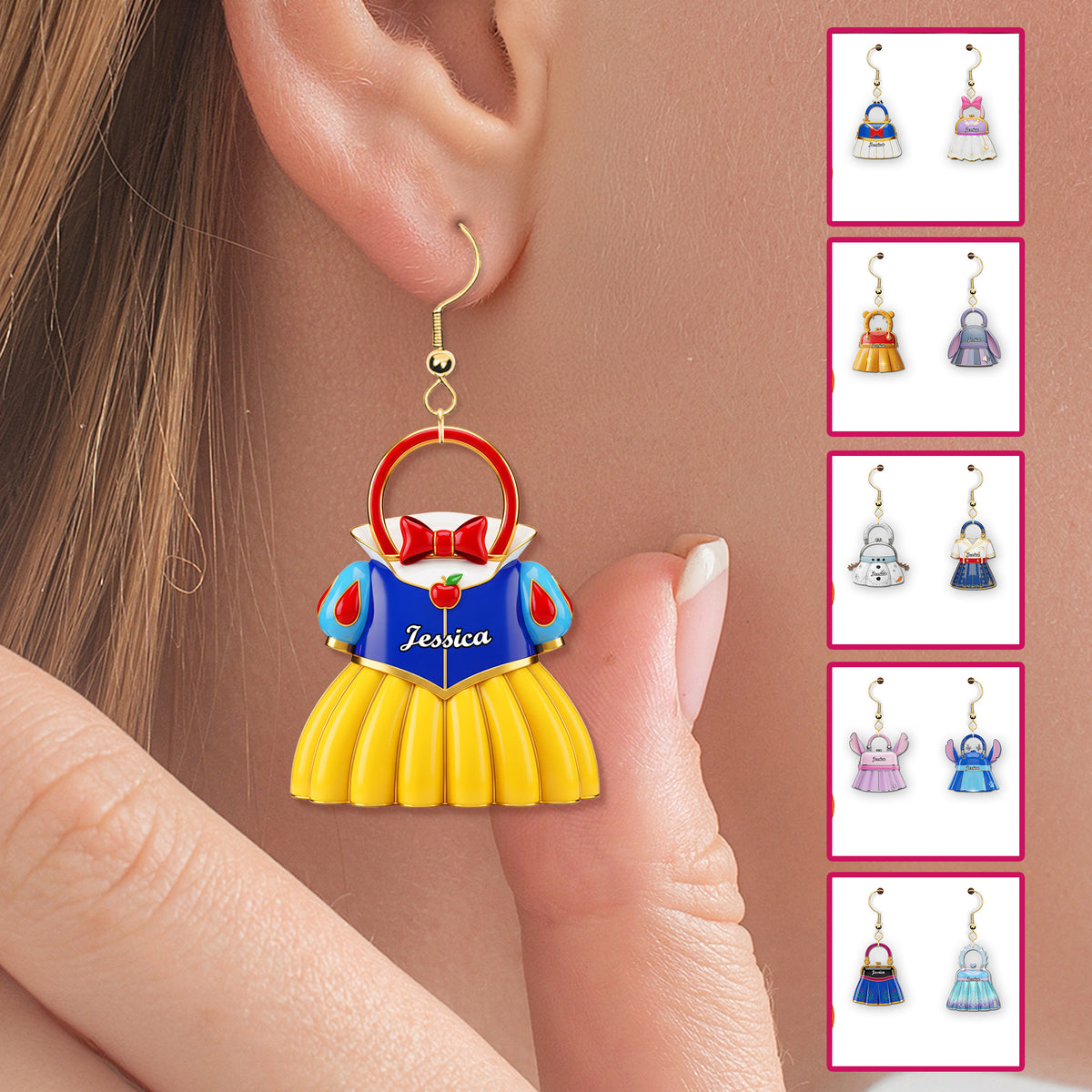 Handbag Acrylic Earrings - Personalized Gift For Princess Lover 01OHMG010825-Homacus