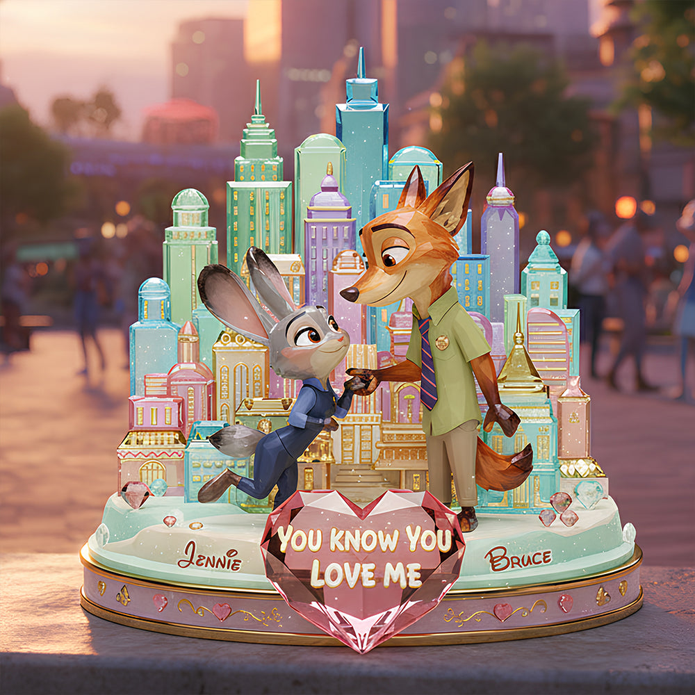 Romantic Couple Acrylic Light Box - Personalized Gifts For Couple 07kidt041225-Homacus