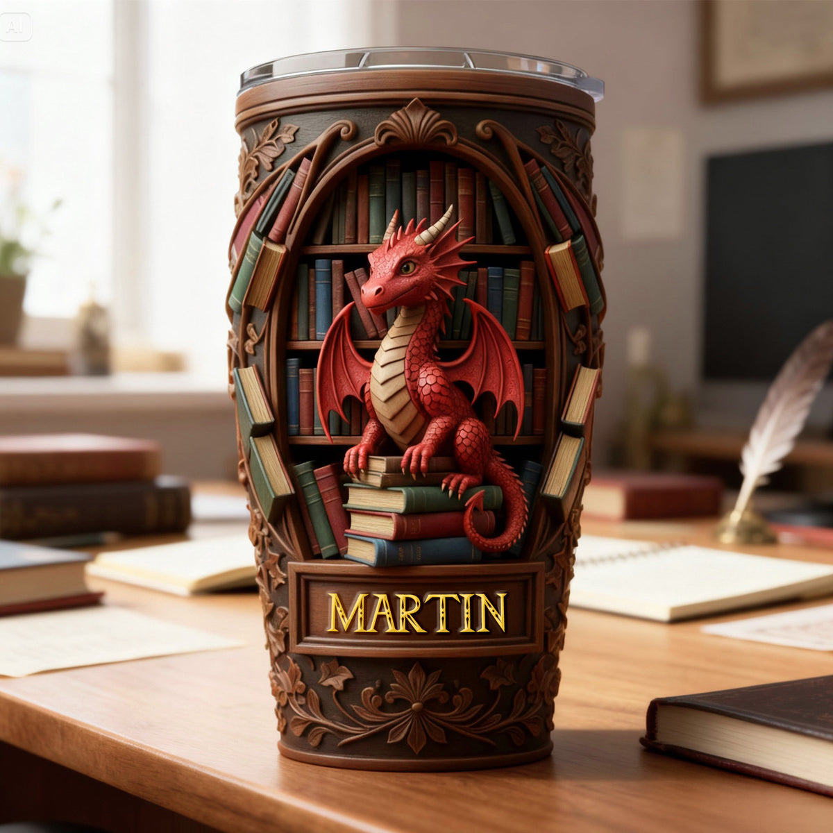 Dragon Tumbler - Personalized Gifts For Book Lovers 02kimg271225-Homacus