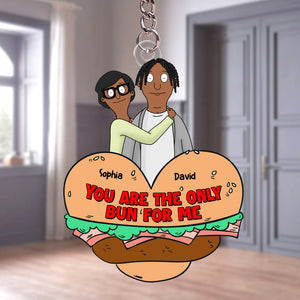 Personalized Gifts For Her, Funny Burger Couple Keychain 02qhtn071224hg-Homacus