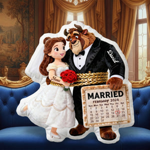 Married Couple Shaped Pillow - Personalized Anniversary Gifts For Couples 02NALU091225-Homacus